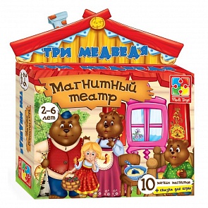 Магнитный театр - Три медведя, 10 элементов (Vladi Toys, VT3206-10)